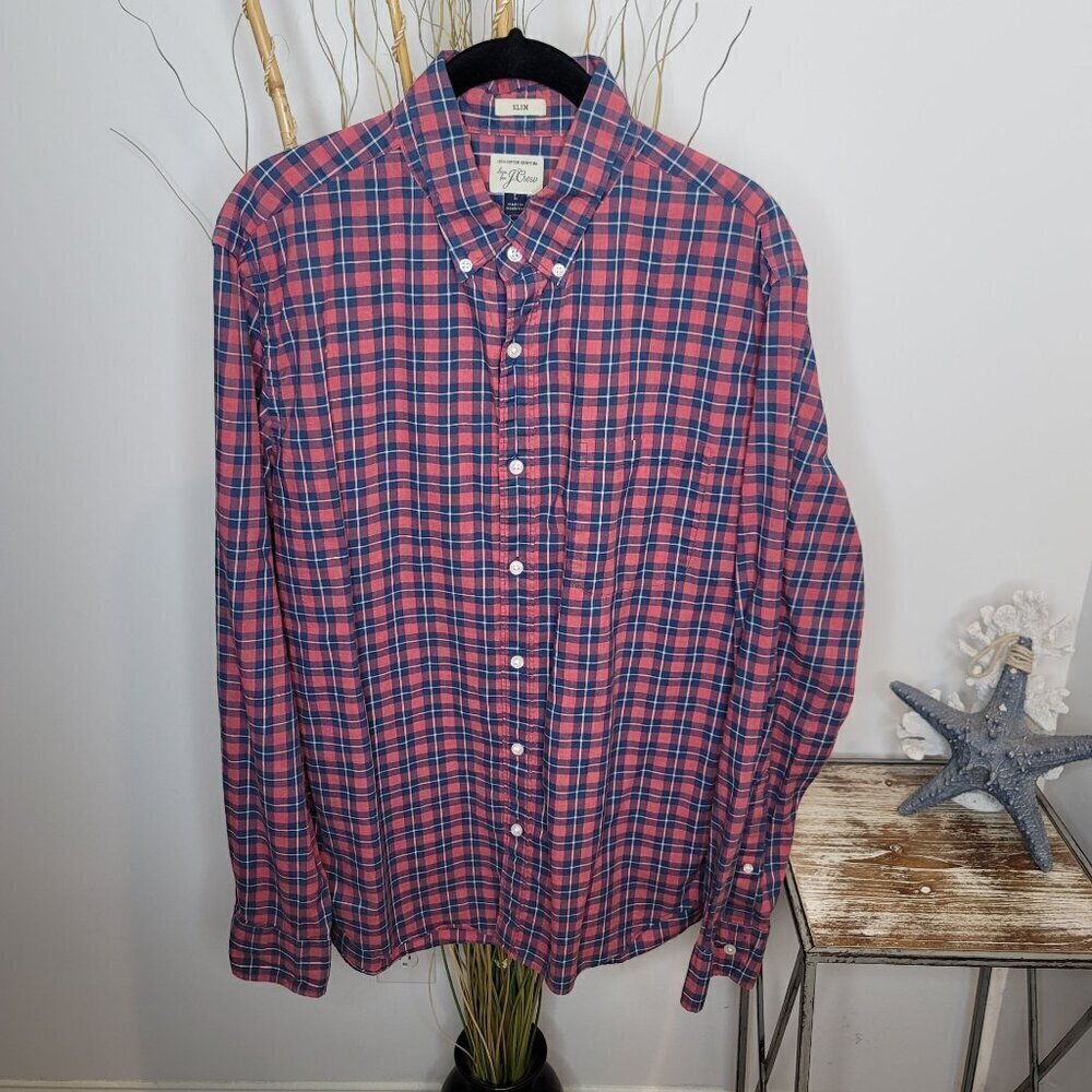 J. Crew Button Up Mens Large‎